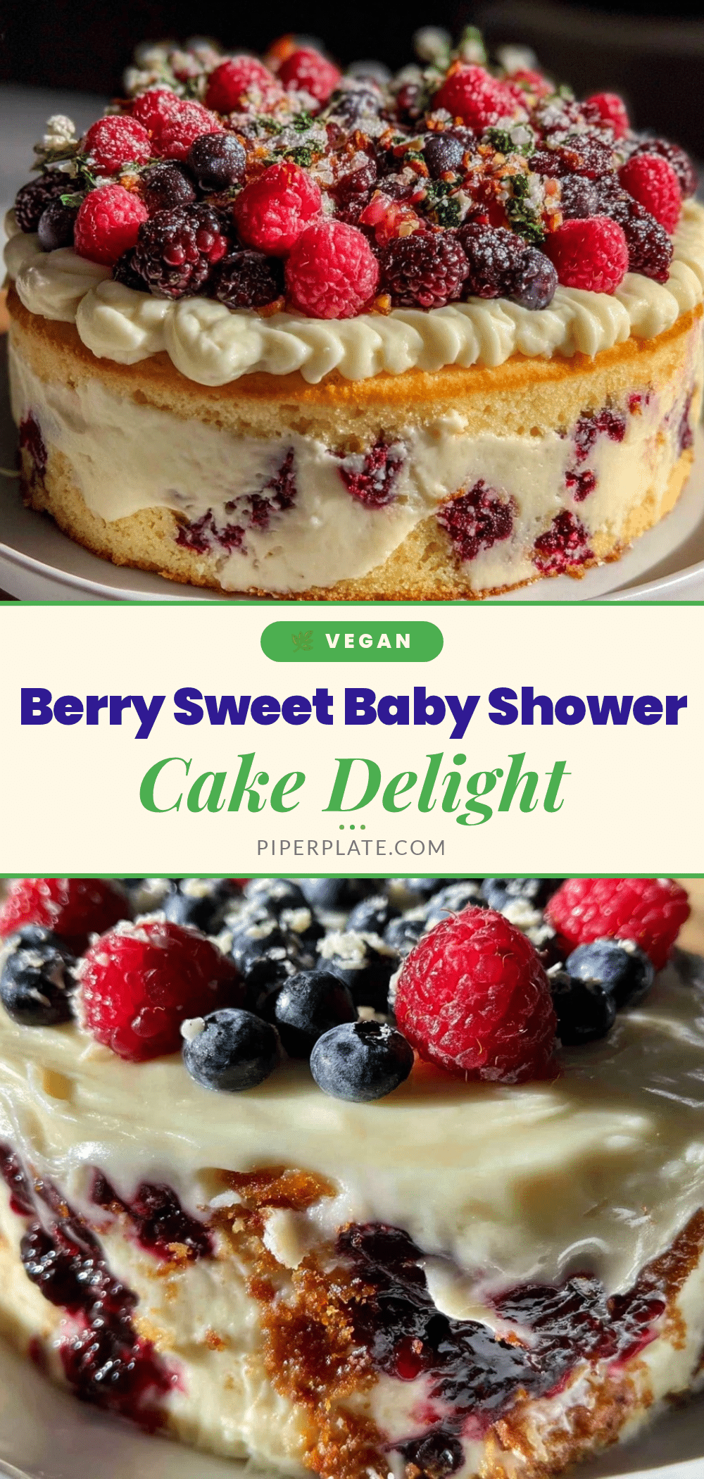 berry sweet baby shower cake recipe