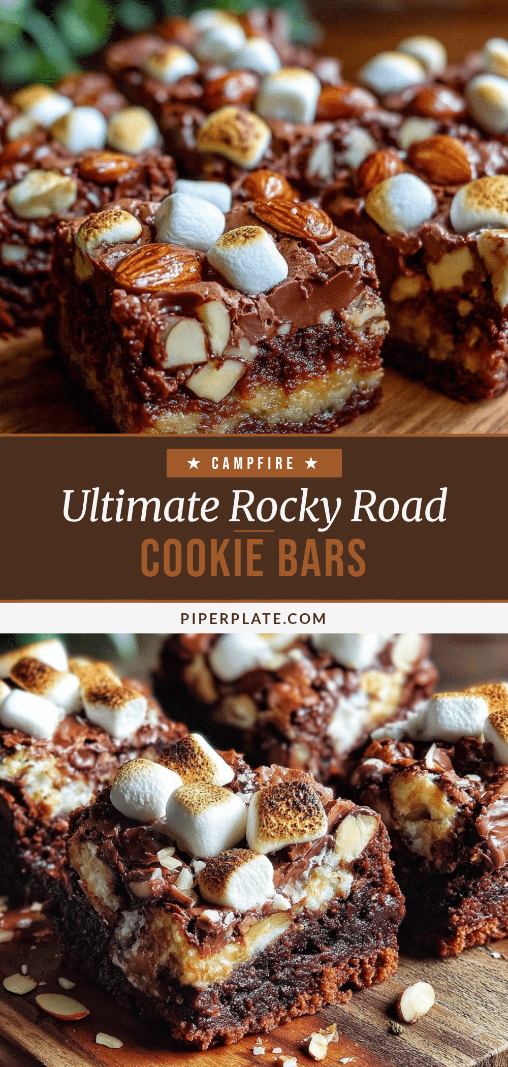 campfire rocky road cookie bars recipe