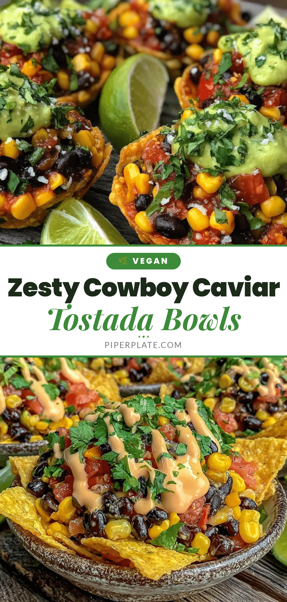 cowboy caviar tostada bowls recipe