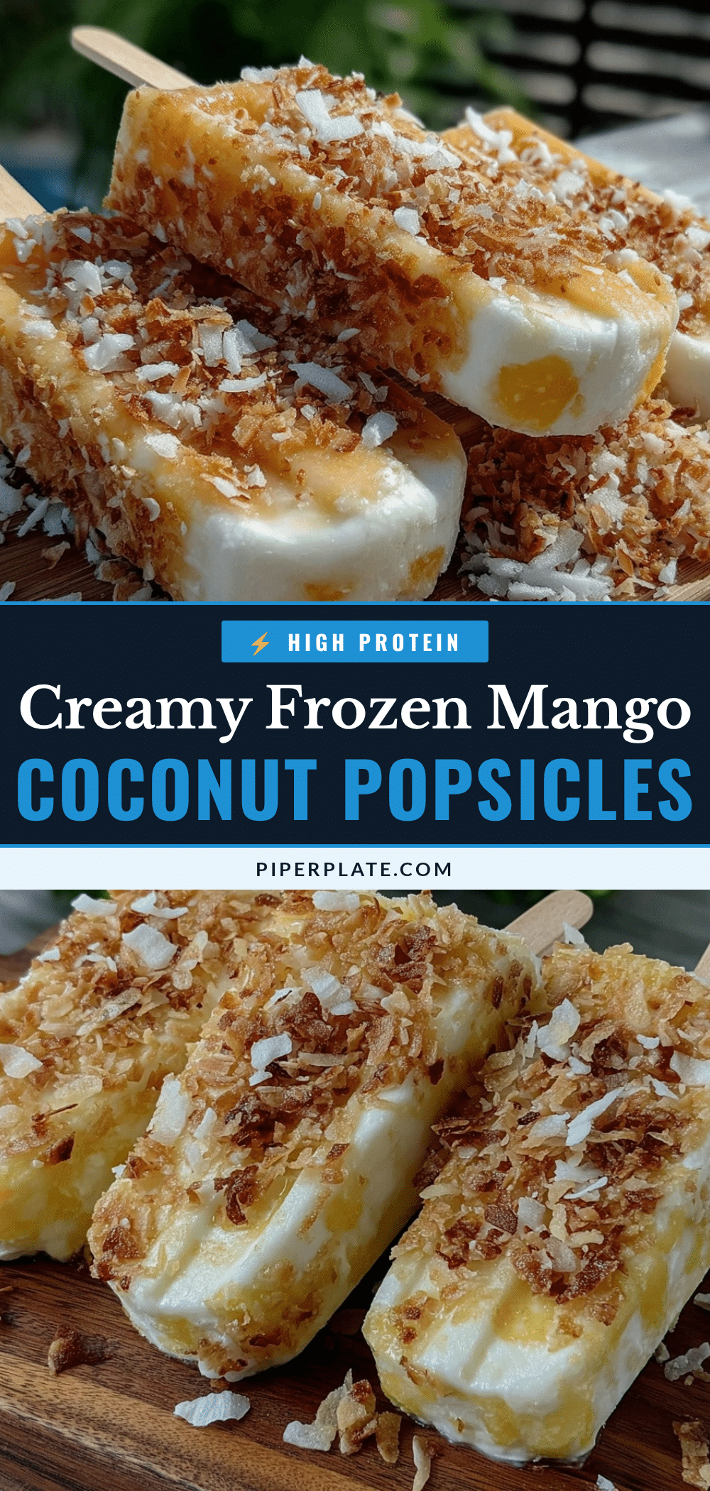 creamy frozen mango coconut popsicles recipe