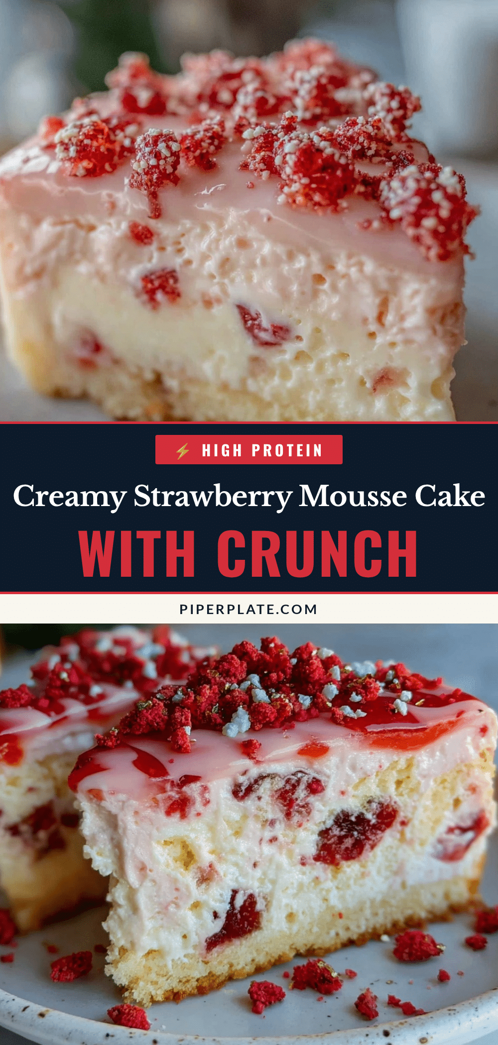 creamy strawberry mousse cake recipe