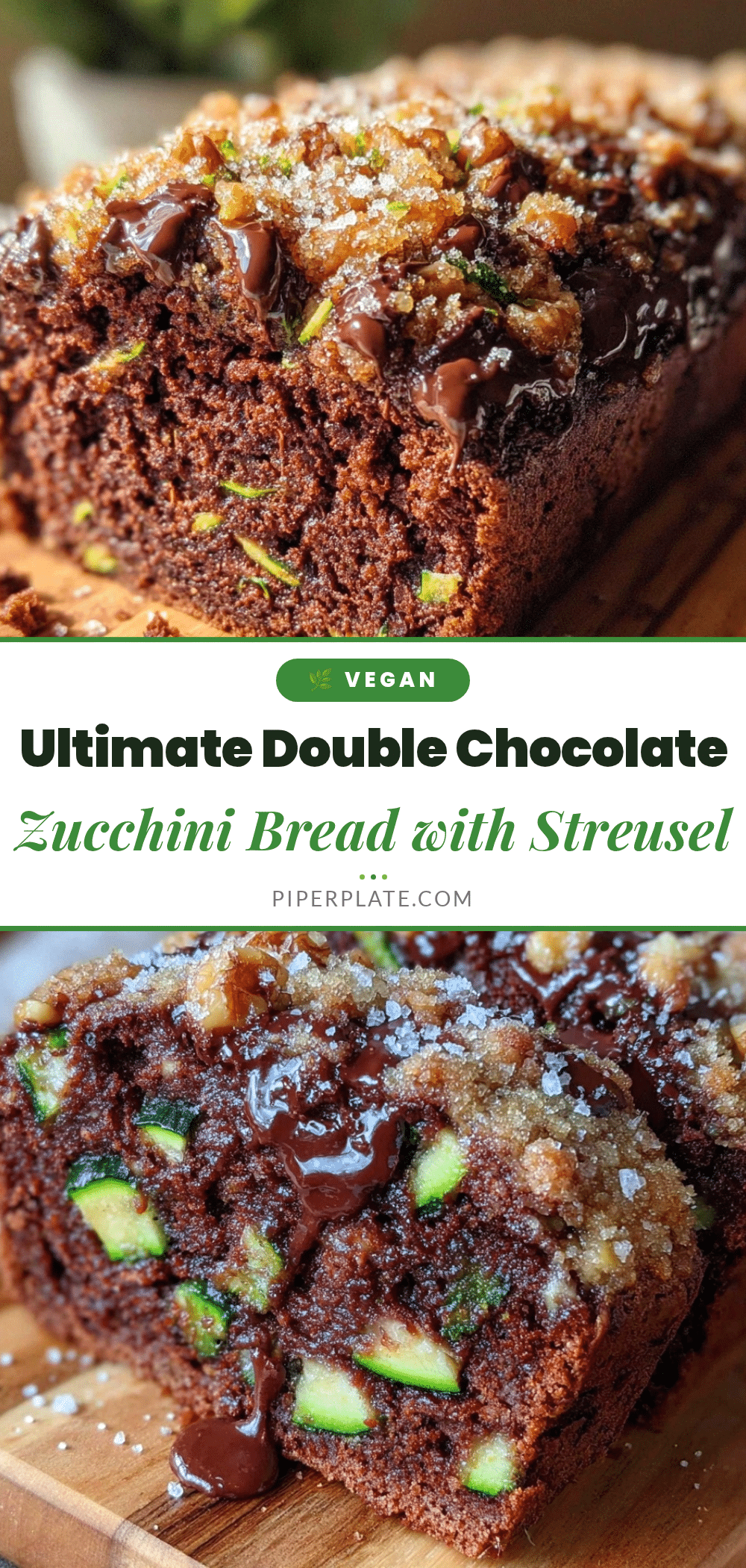 double chocolate zucchini bread recipe