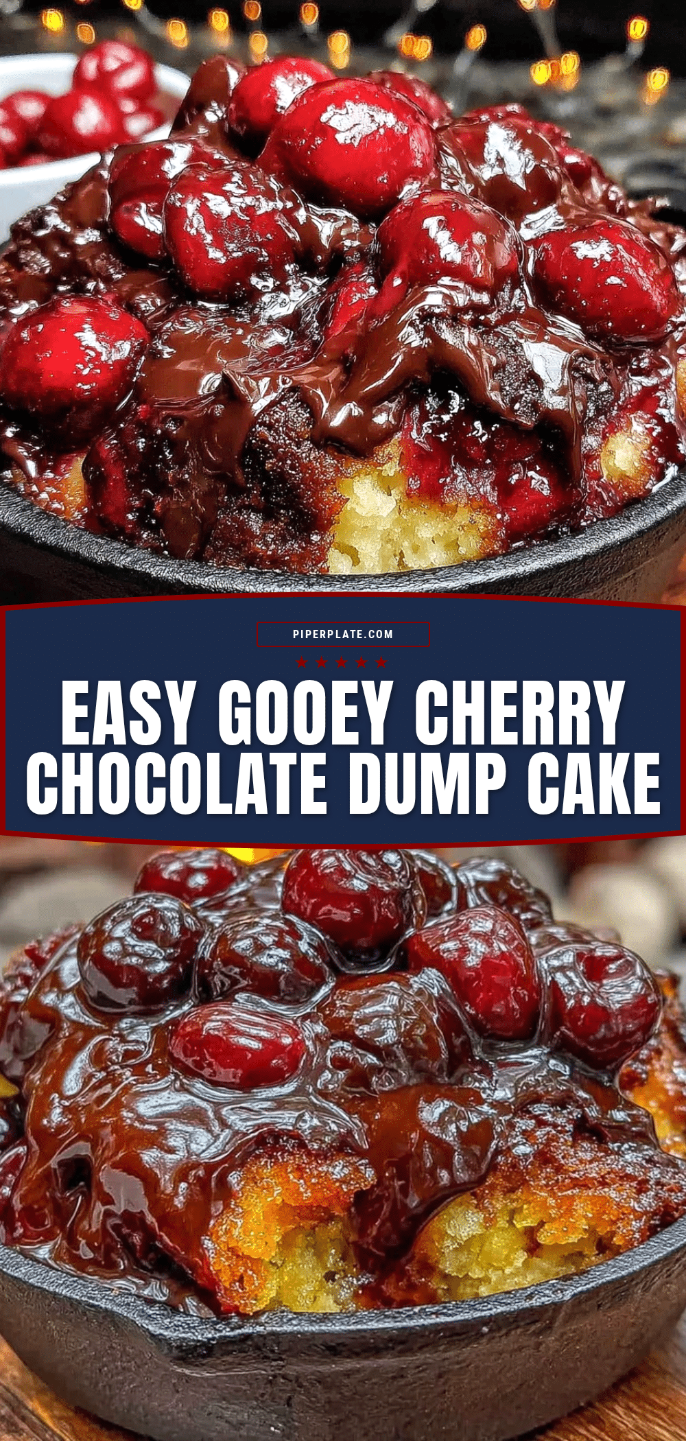 Dutch Oven Campfire Cherry Chocolate Dump Cake recipe