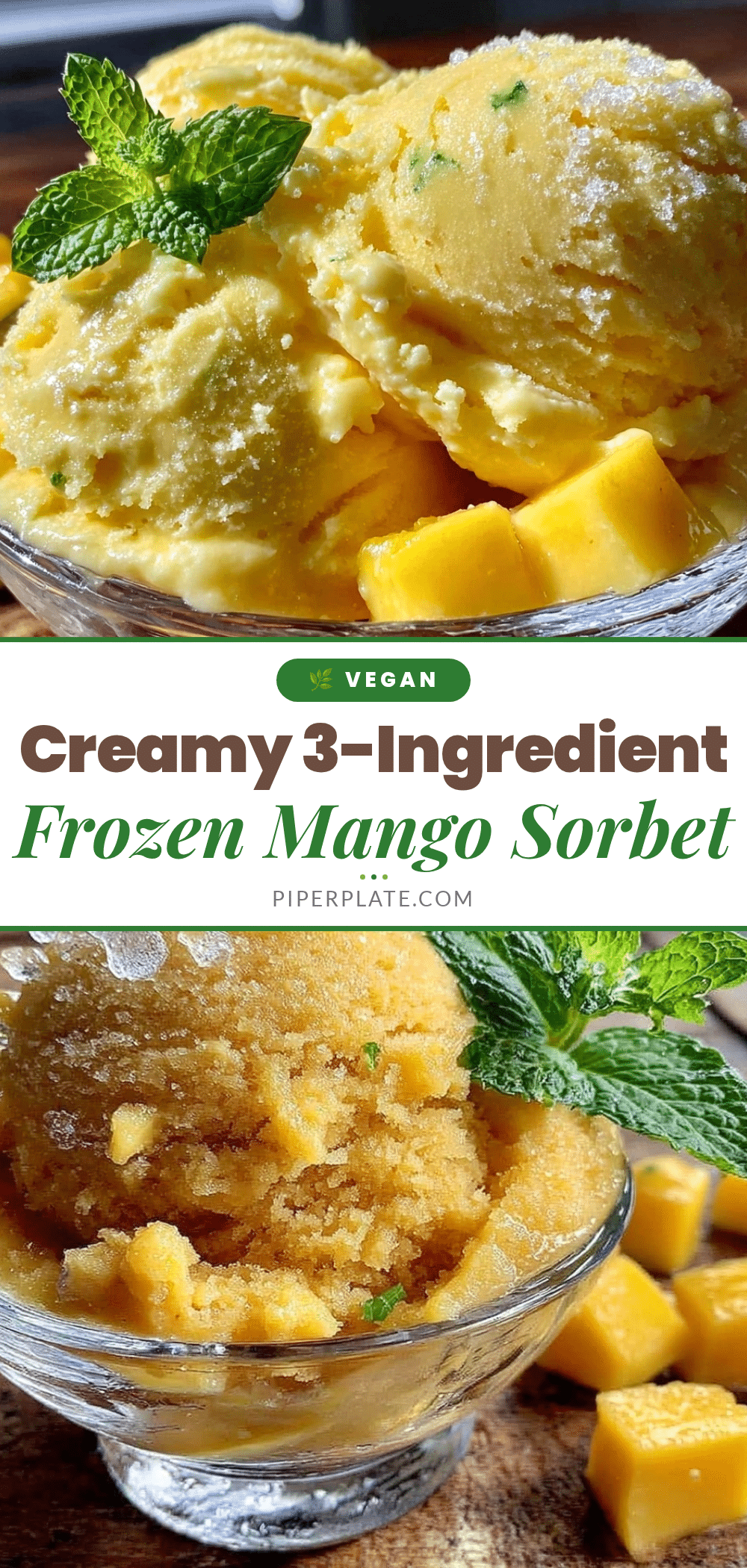 easy frozen mango sorbet recipe