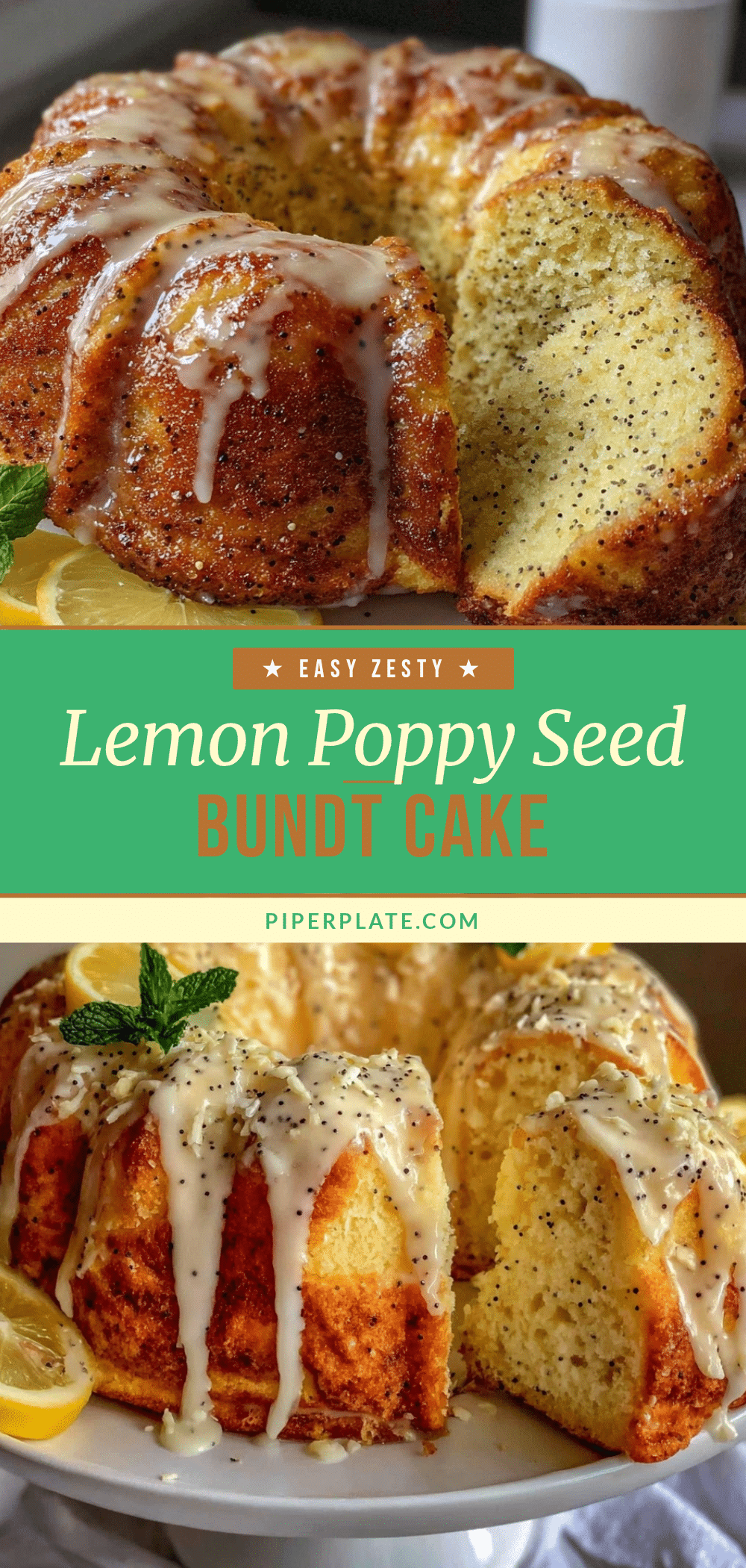easy lemon poppy seed bundt cake recipe