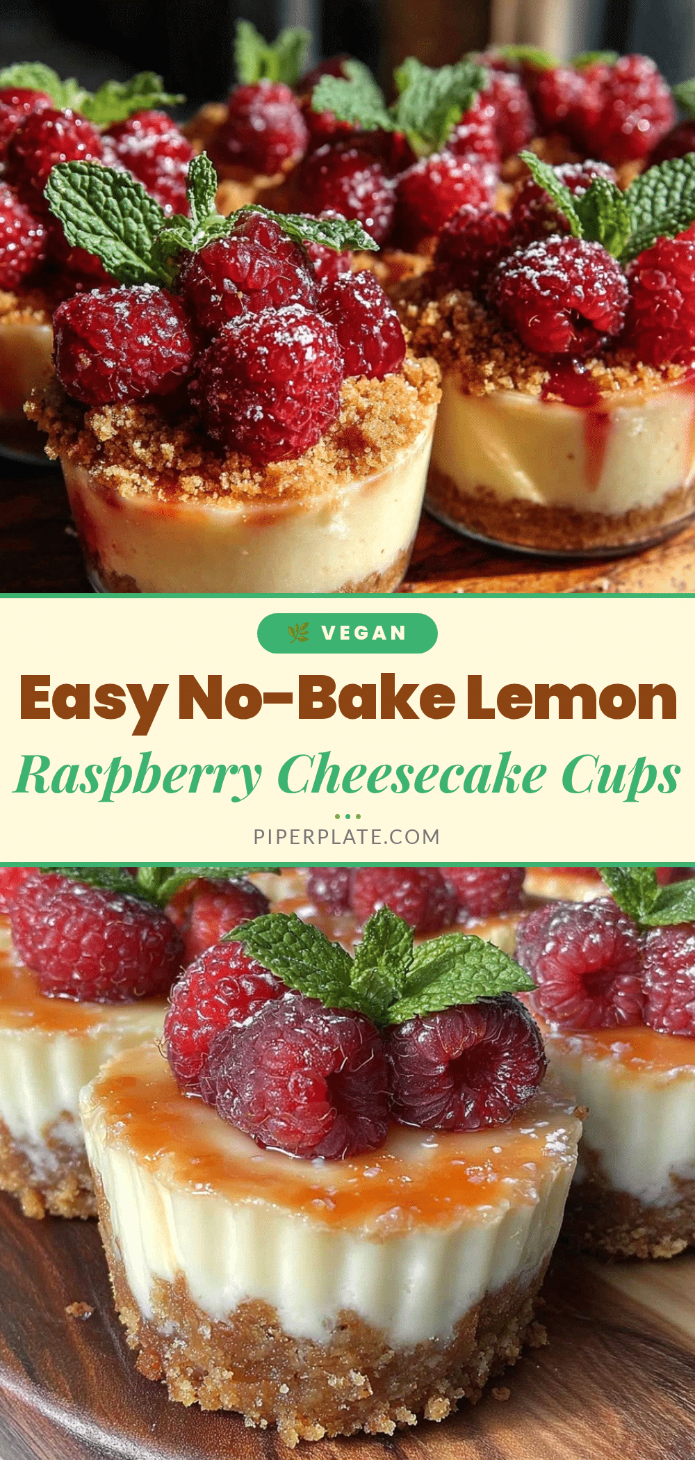 easy no bake lemon raspberry cheesecake cups recipe