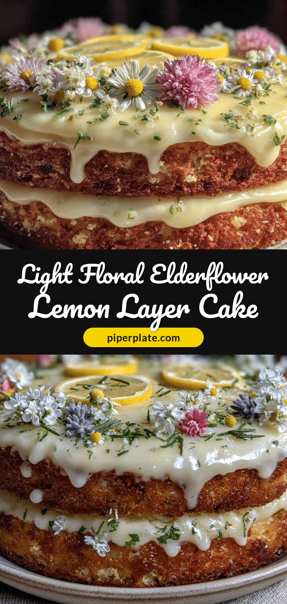 elderflower lemon layer cake recipe