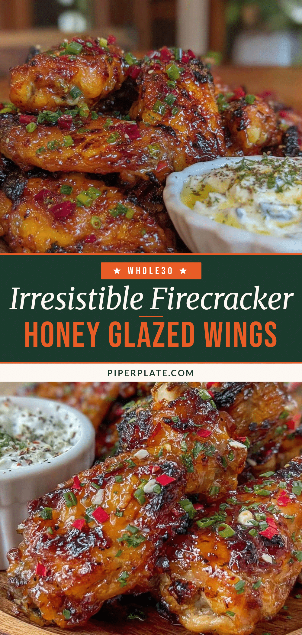 firecracker spicy honey glazed grilled chicken wings recipe