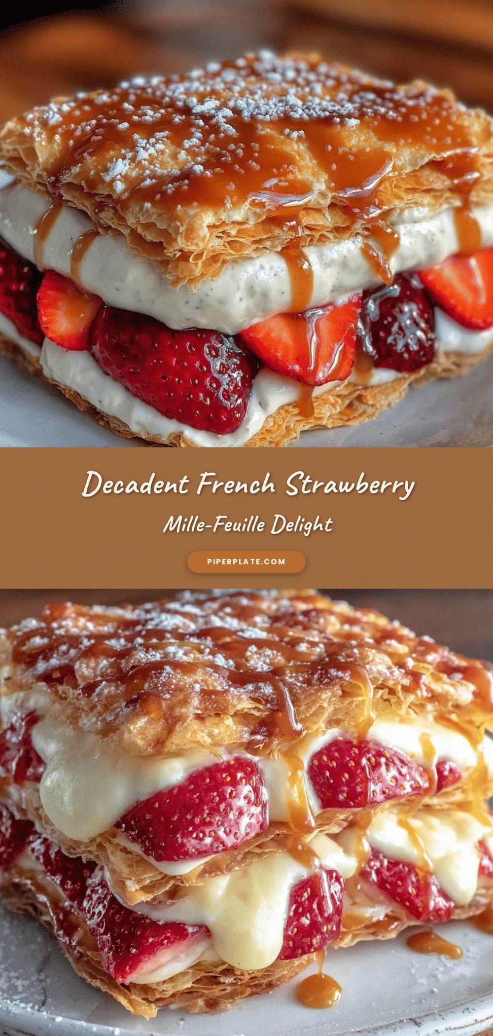 French strawberry mille-feuille recipe