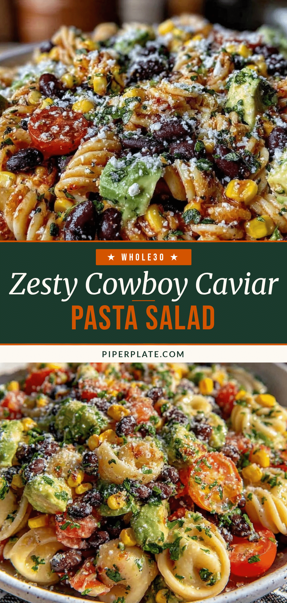 Fresh Cowboy Caviar Pasta Salad recipe