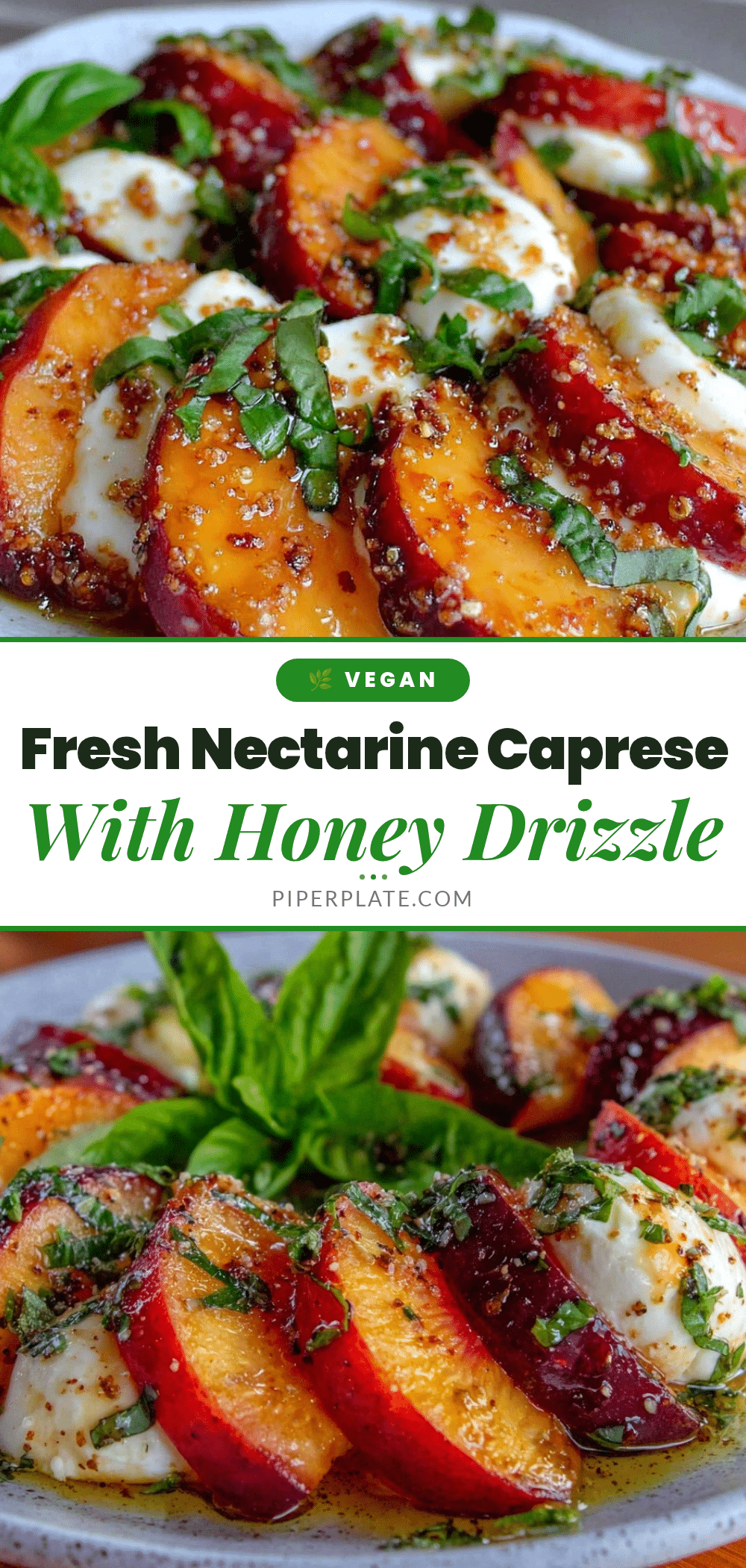 Fresh Nectarine Caprese Salad recipe