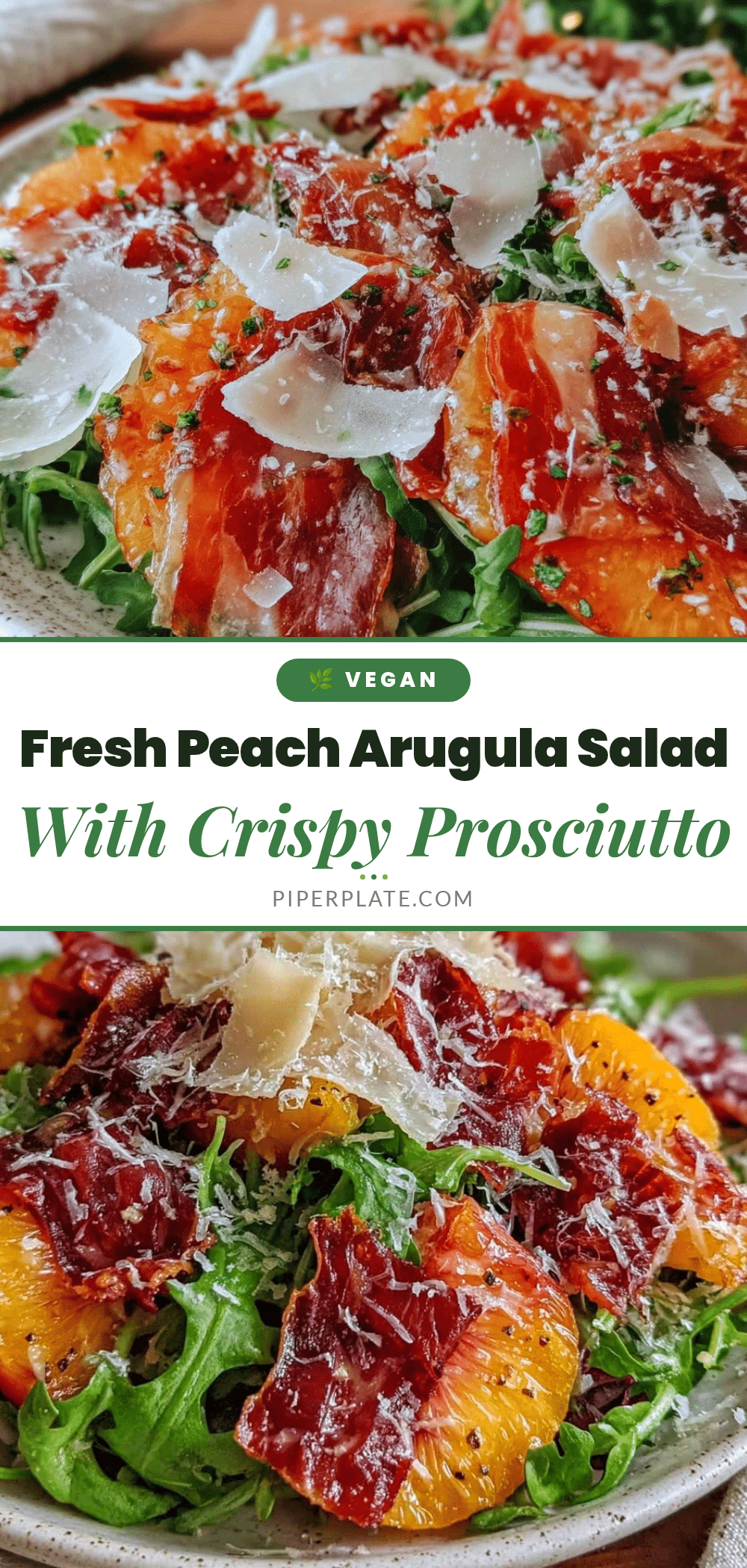 fresh peach and arugula salad recipe