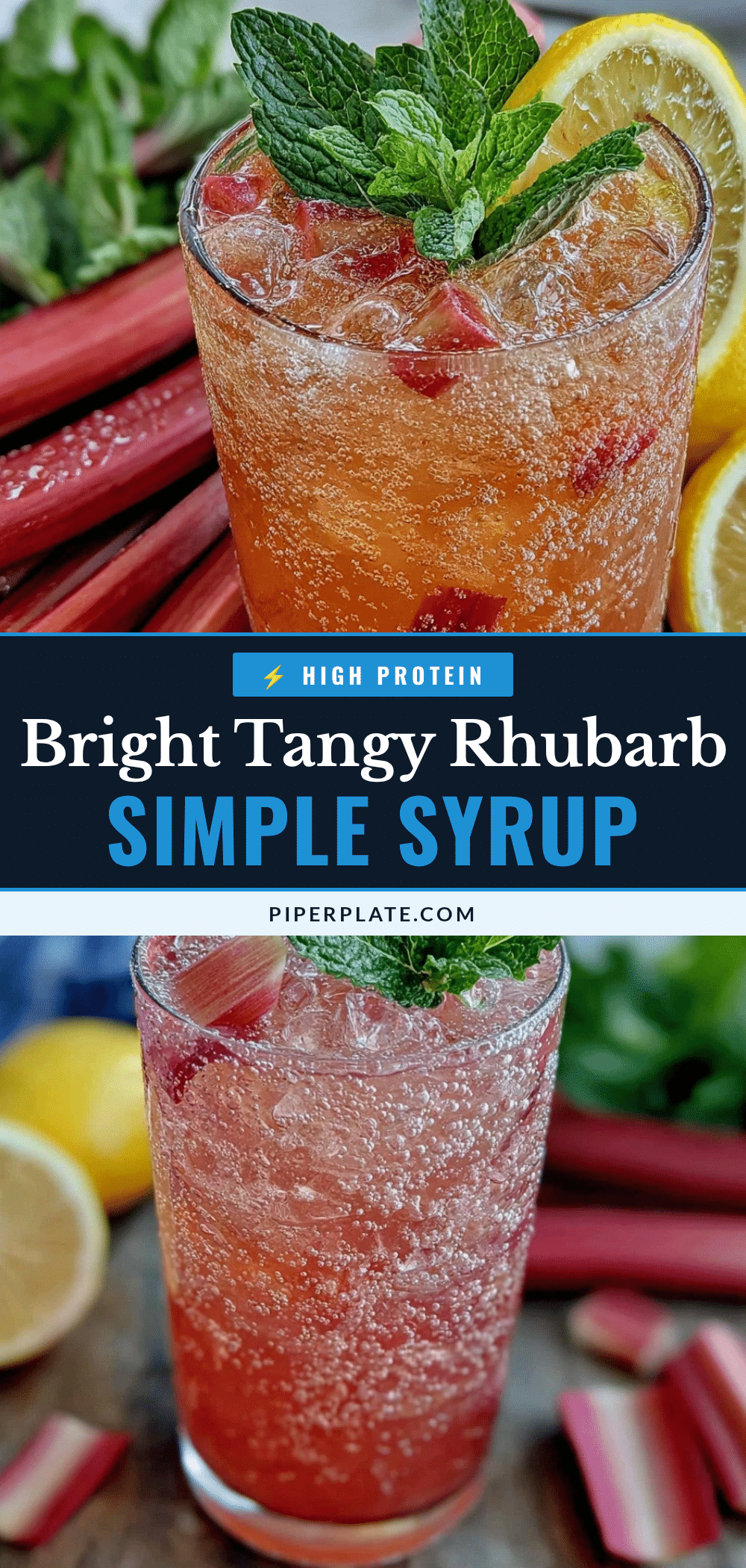 fresh rhubarb simple syrup recipe