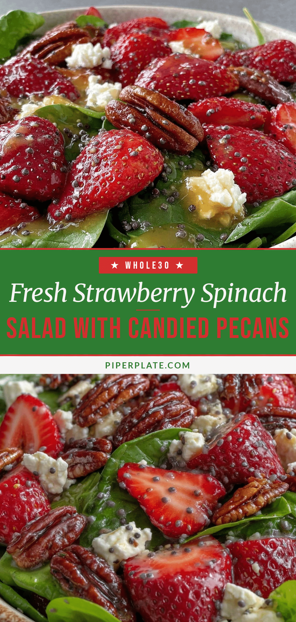 fresh strawberry spinach salad recipe