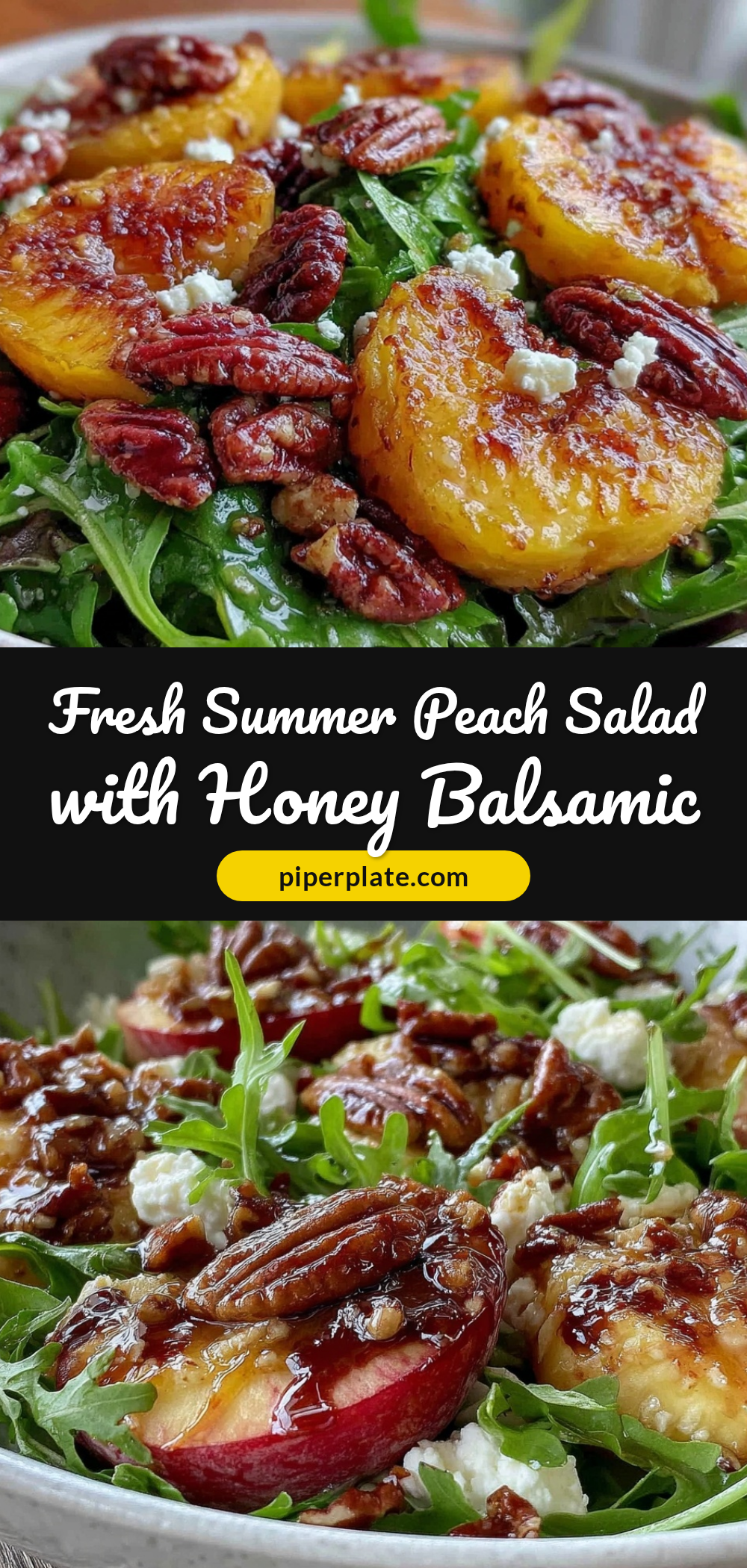 fresh summer peach salad recipe