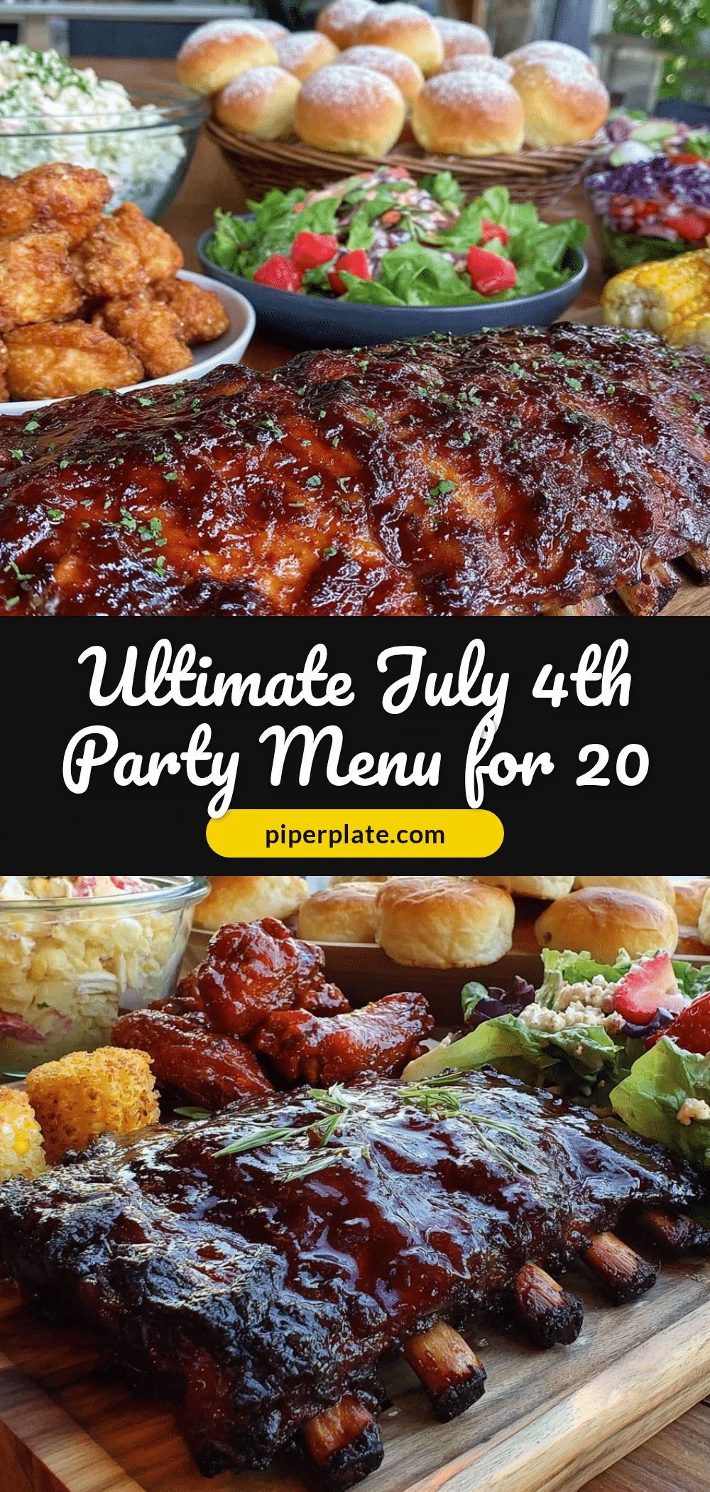 july 4th party menu recipe