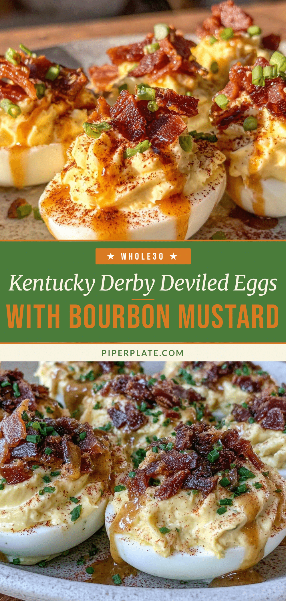 Kentucky Derby deviled eggs recipe