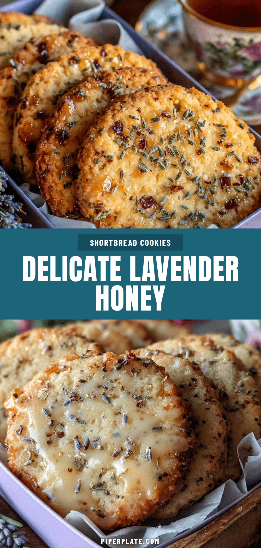lavender honey shortbread cookies recipe