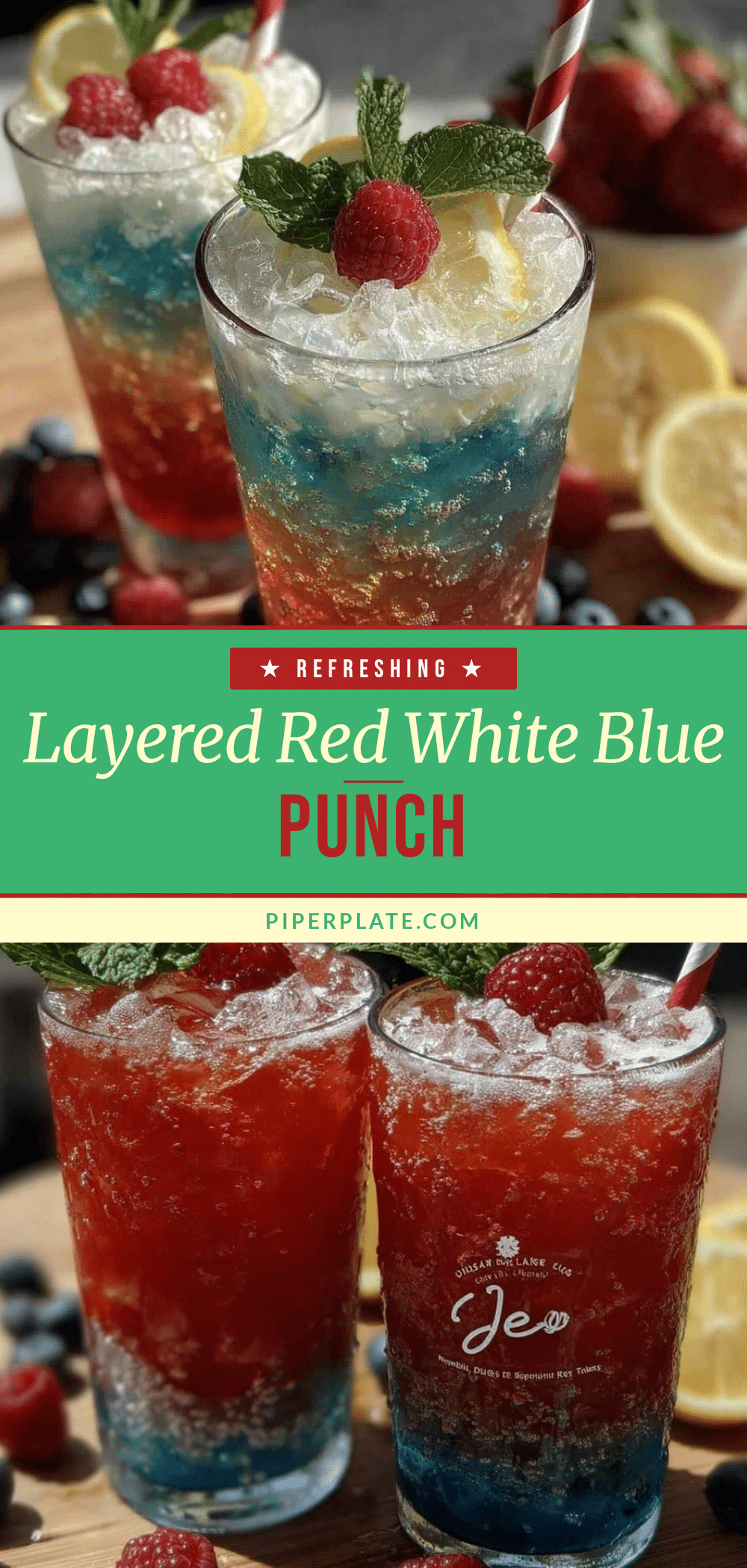 layered red white blue punch recipe
