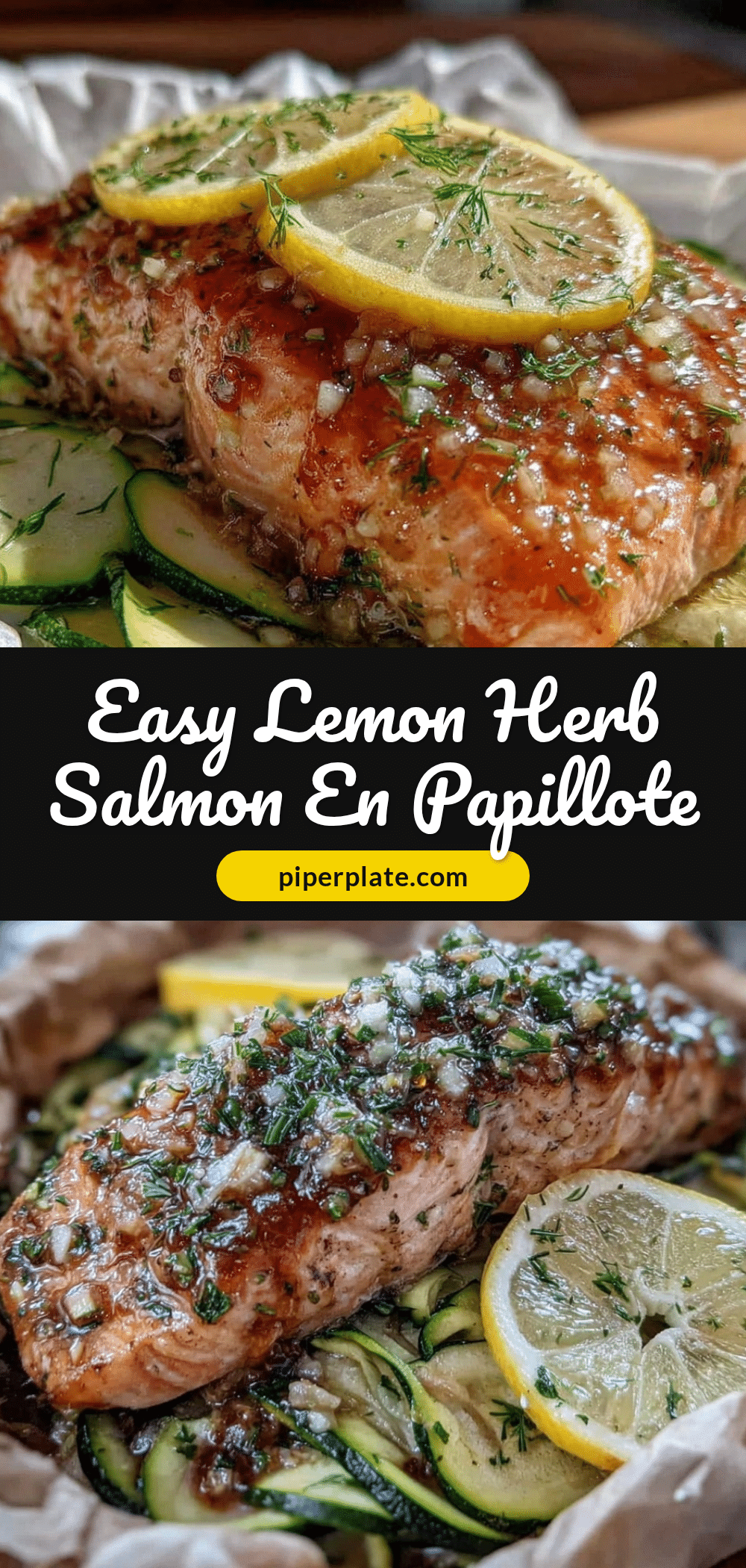 lemon herb salmon en papillote recipe