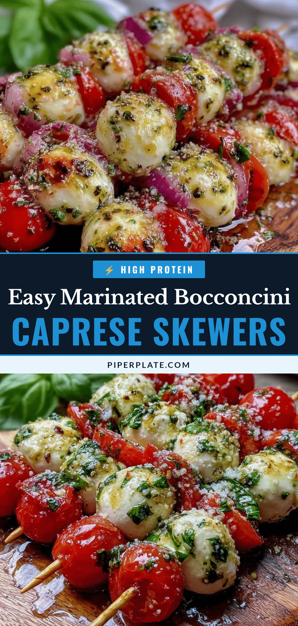 marinated bocconcini caprese skewers recipe