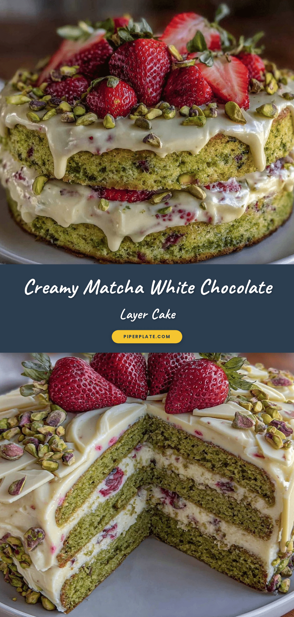 matcha white chocolate layer cake recipe