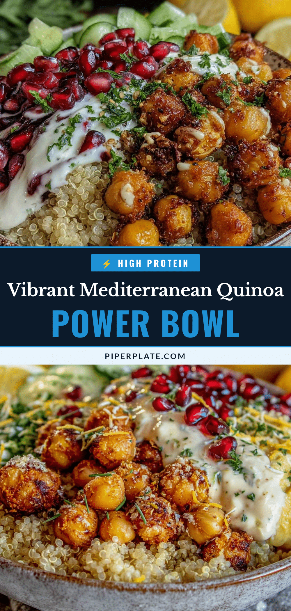 Mediterranean quinoa power bowl recipe