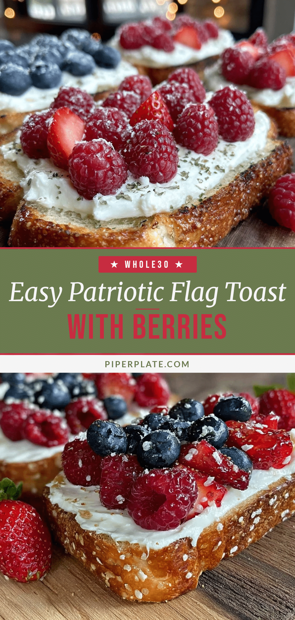 patriotic flag toast recipe