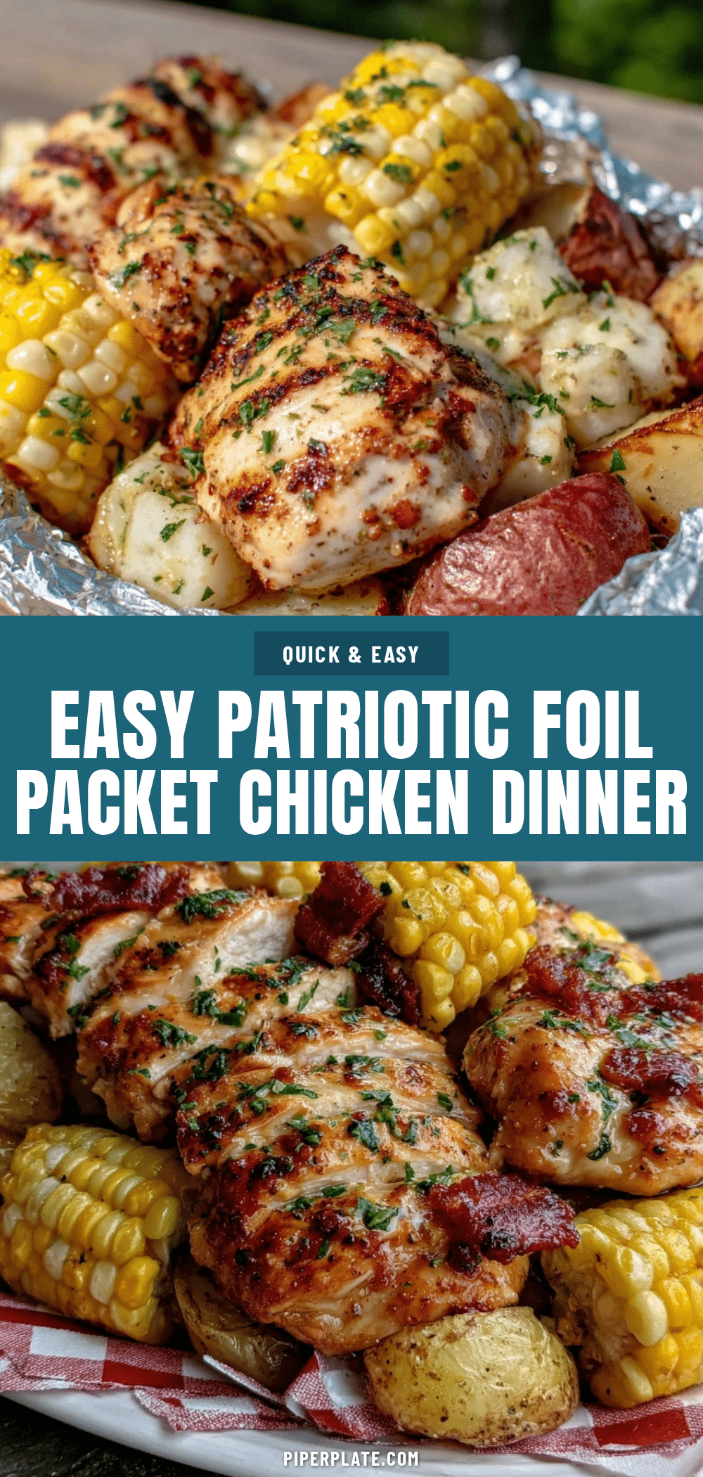 patriotic foil packet chicken recipe