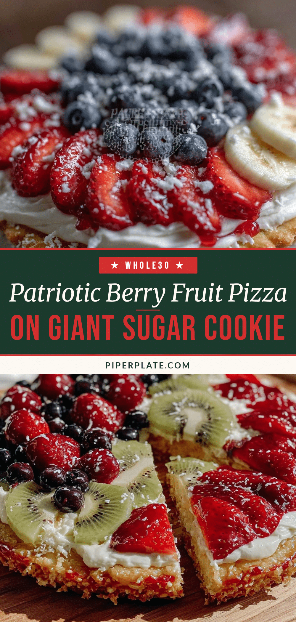 Patriotic Fruit Pizza recipe