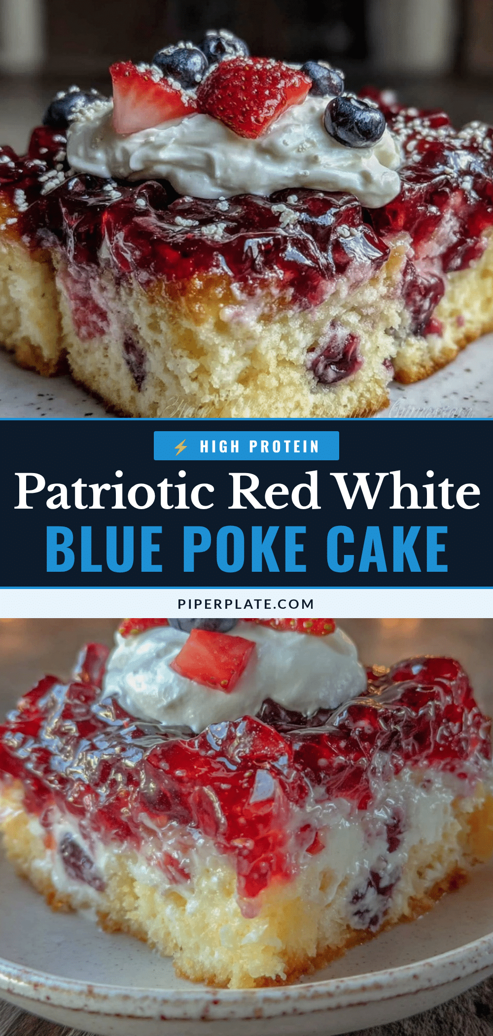 red white and blue jello poke cake recipe