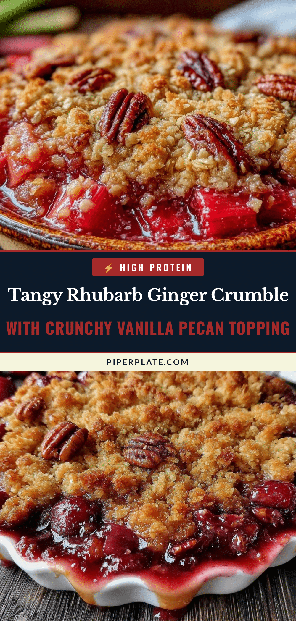 rhubarb and ginger crumble recipe
