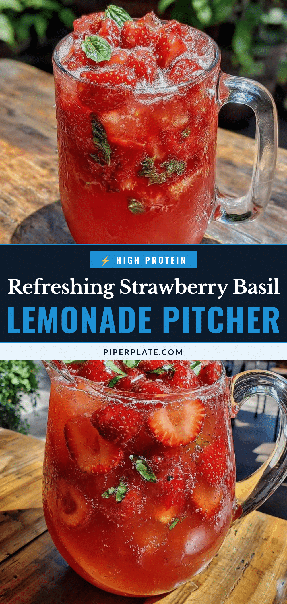 strawberry basil lemonade mocktail recipe