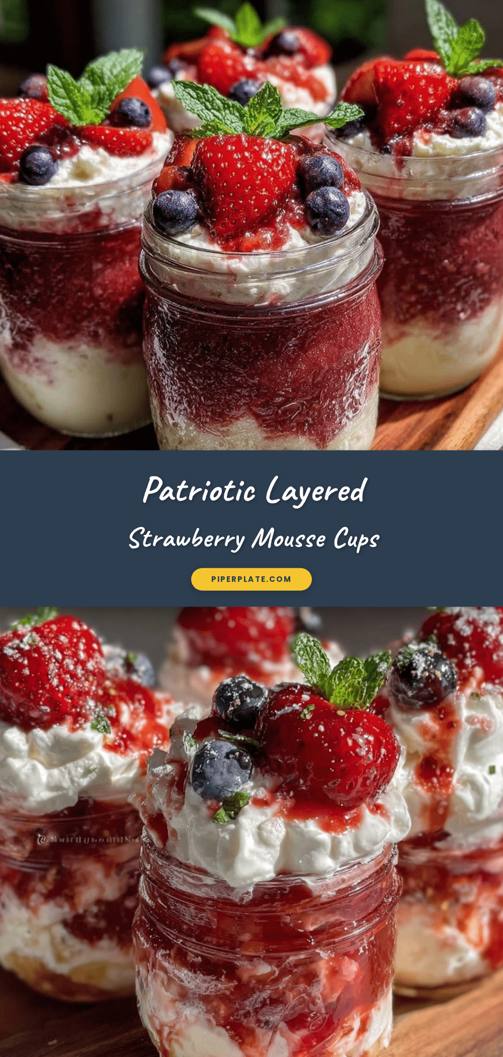 strawberry mousse cups recipe