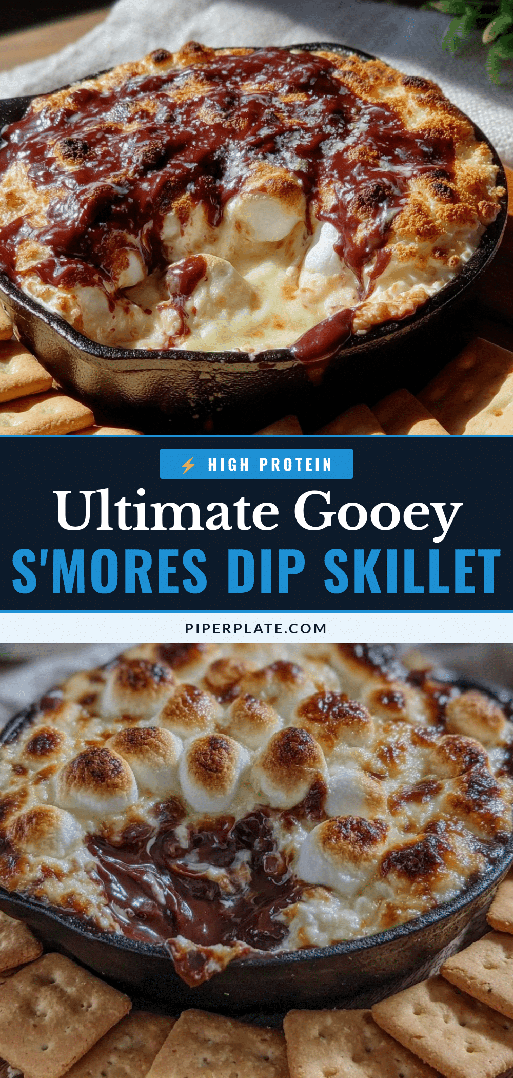 Ultimate Gooey S’mores Dip Skillet recipe