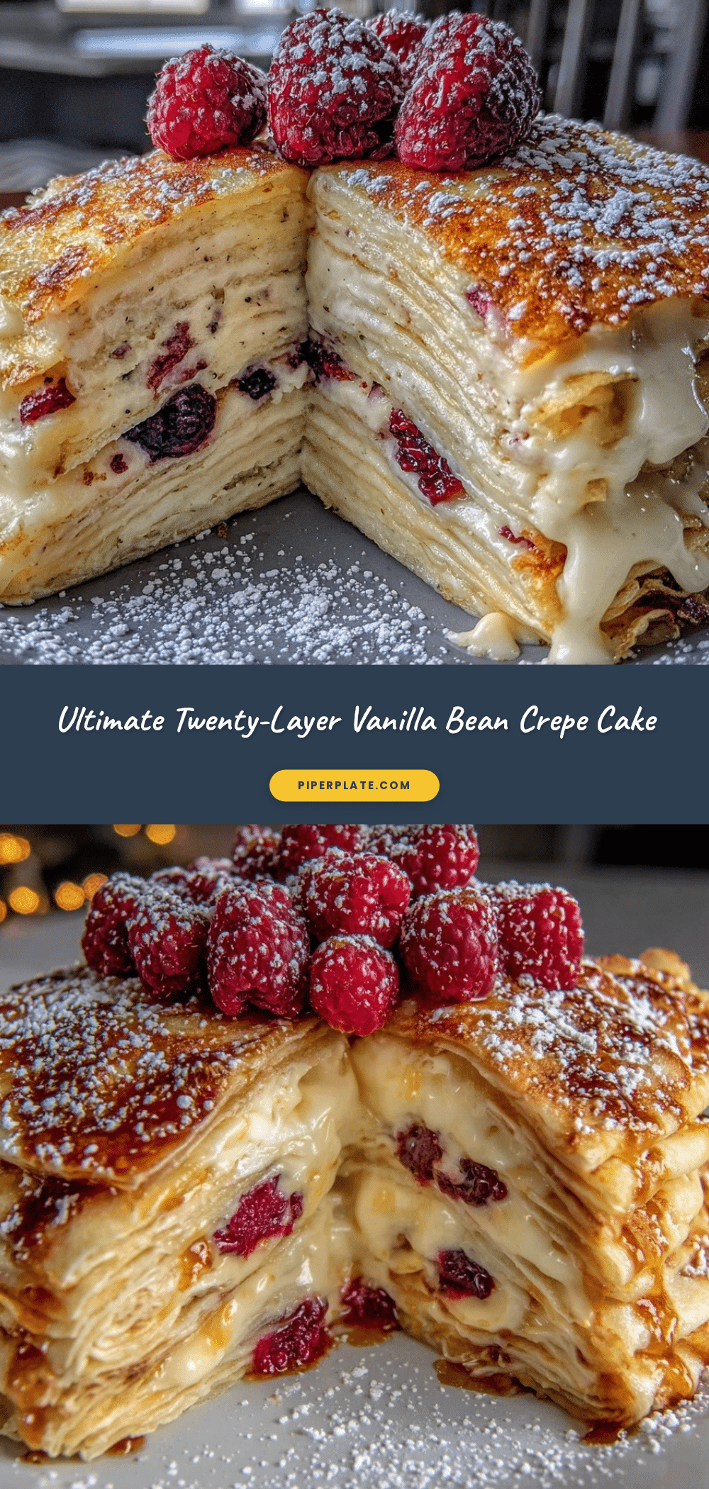 vanilla bean crepe cake recipe