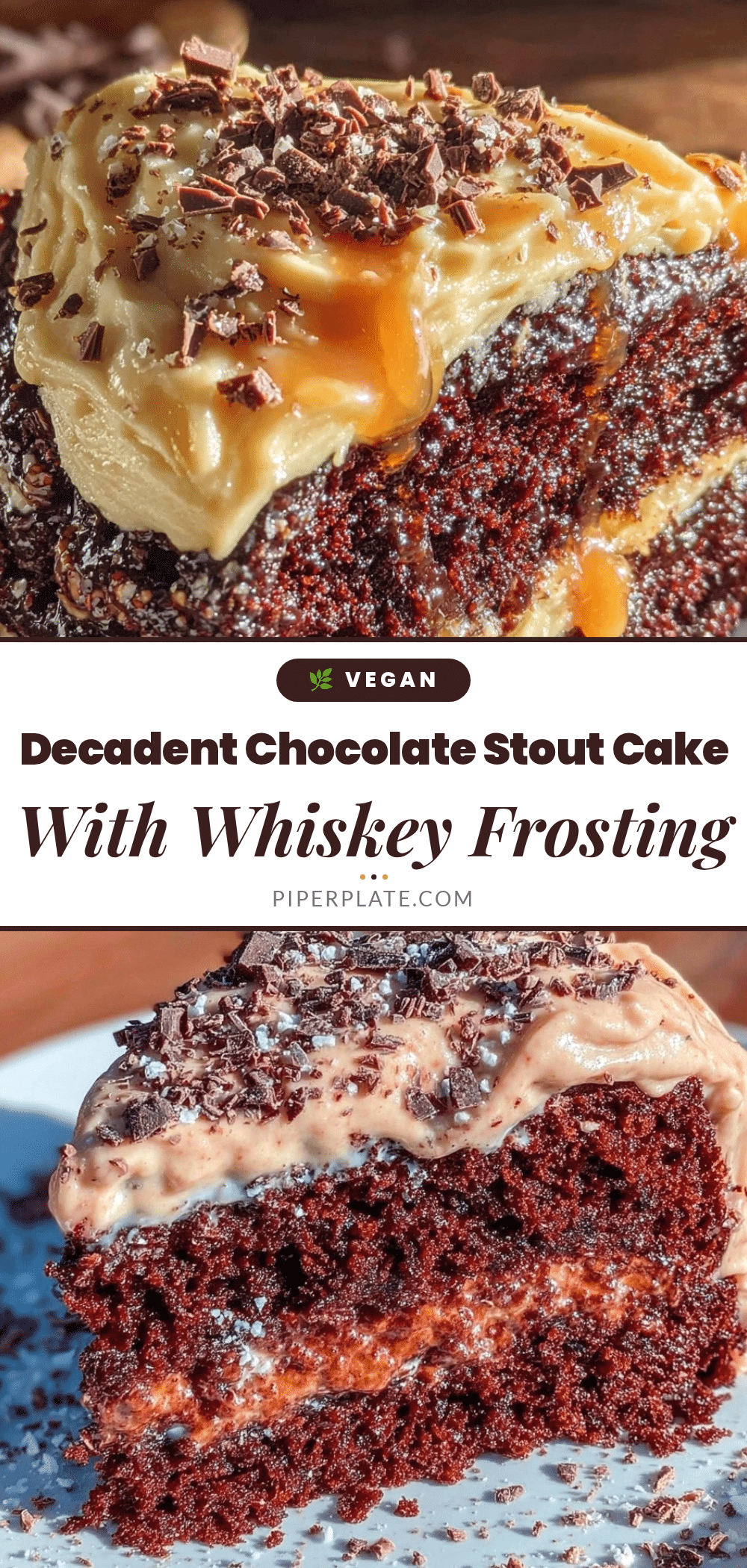 chocolate stout cake with whiskey frosting recipe