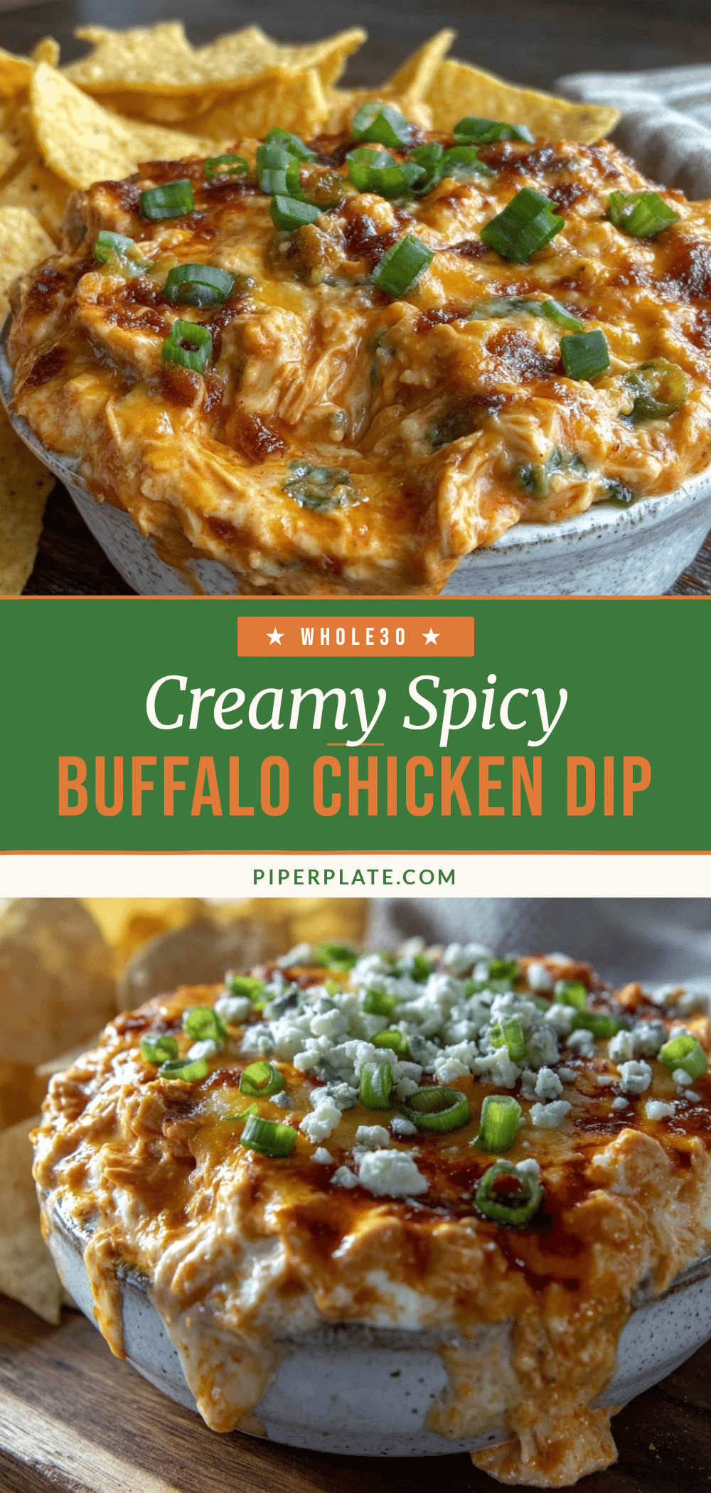creamy buffalo chicken dip recipe
