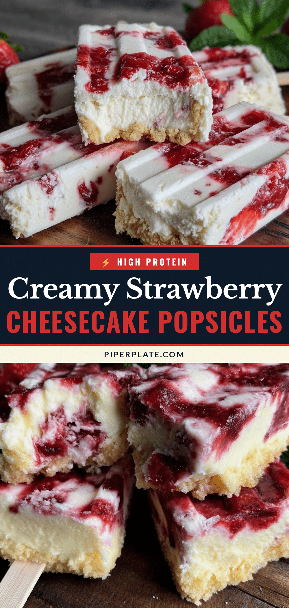 creamy strawberry cheesecake popsicles recipe