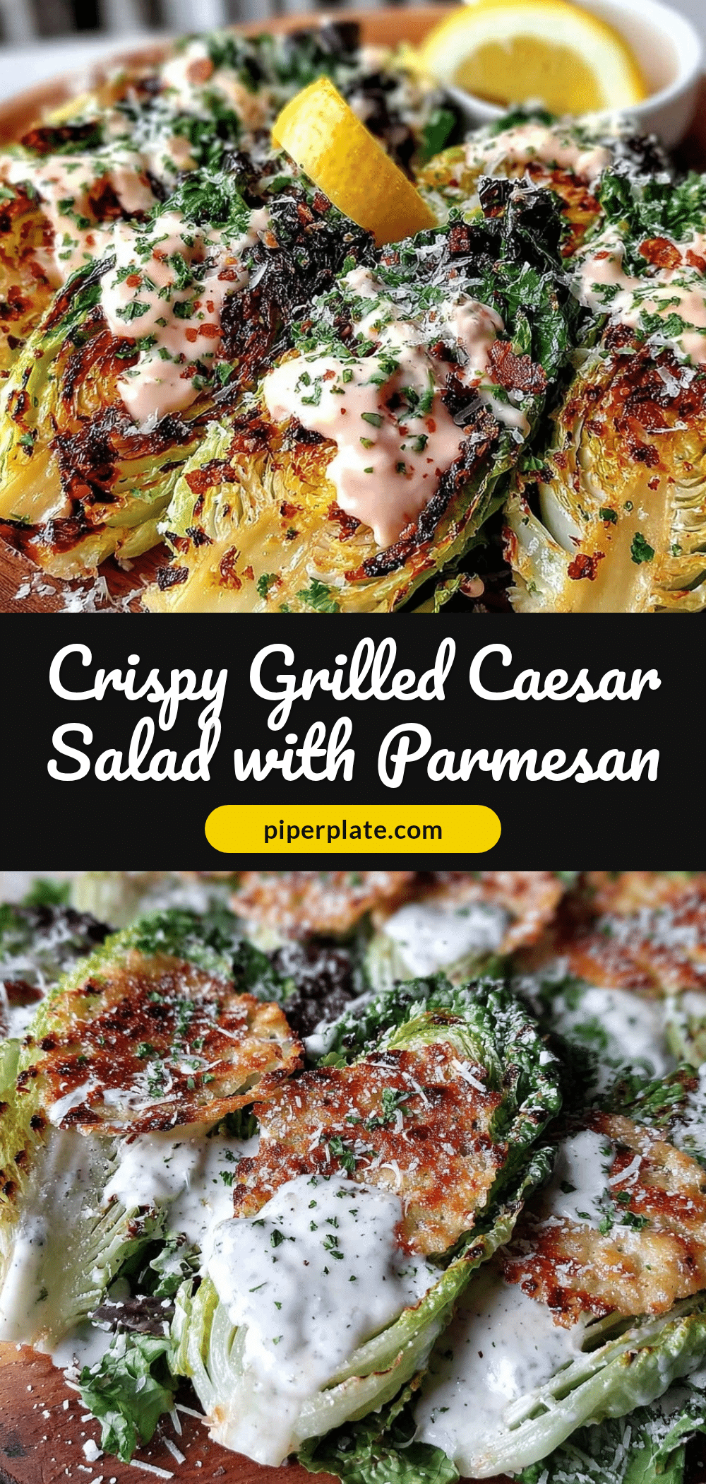 Crispy Grilled Caesar Salad recipe