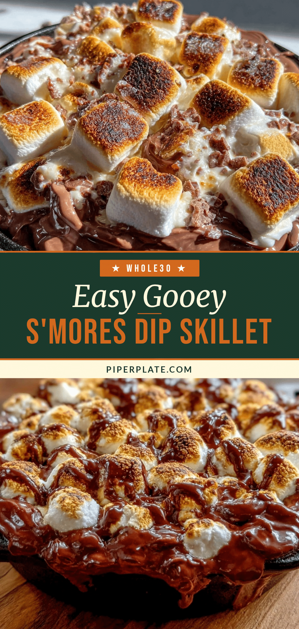 easy gooey s’mores dip skillet recipe