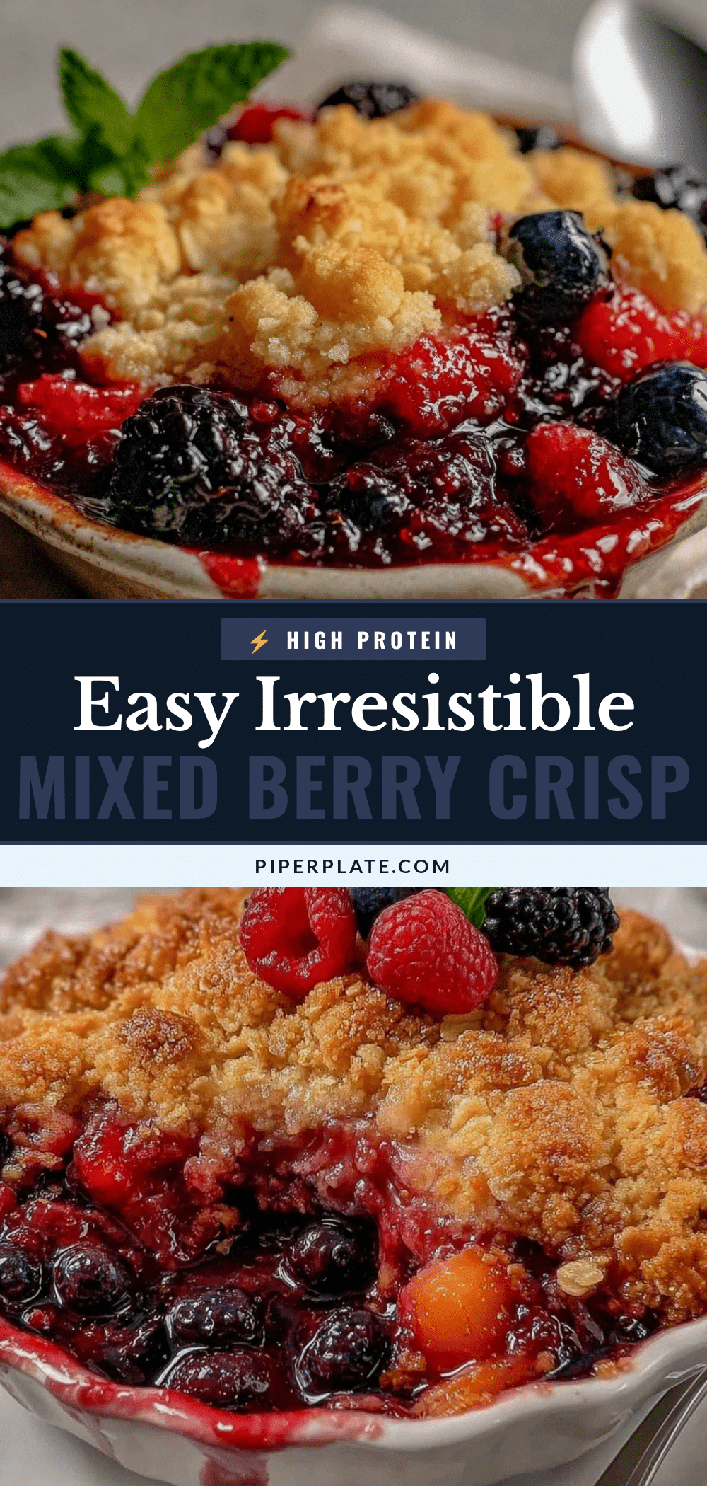 easy mixed berry crisp recipe