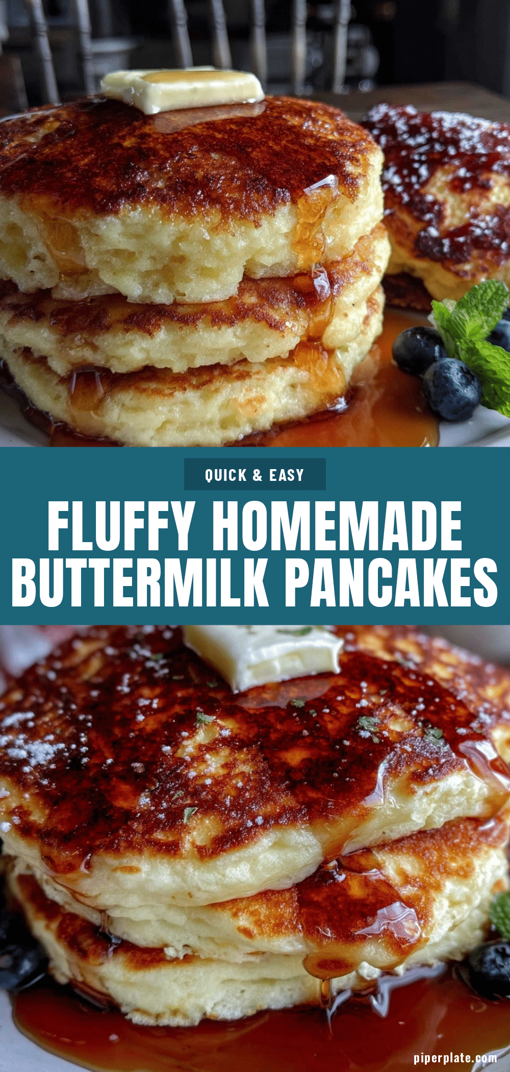fluffy buttermilk pancakes recipe