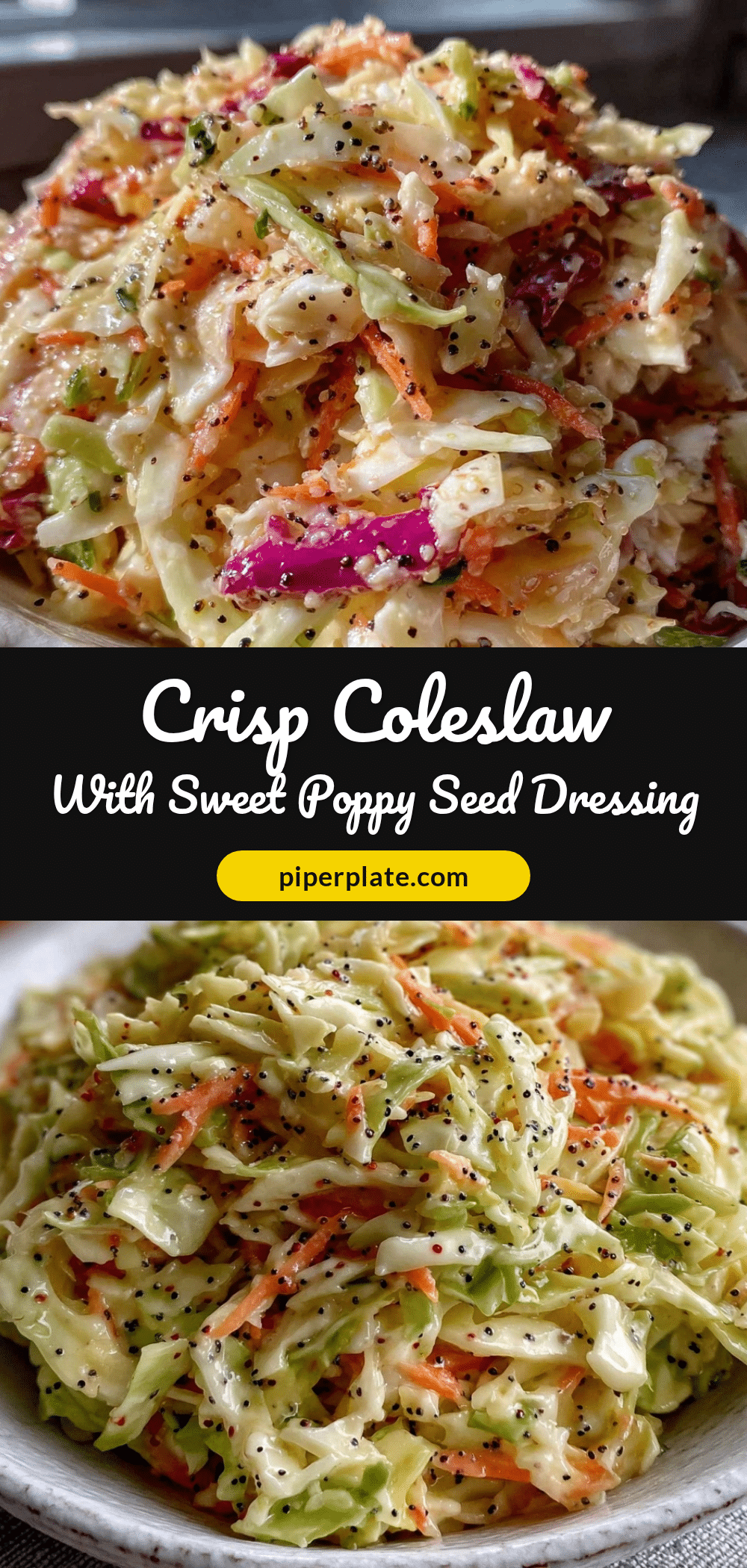 fresh coleslaw with sweet poppy seed dressing recipe