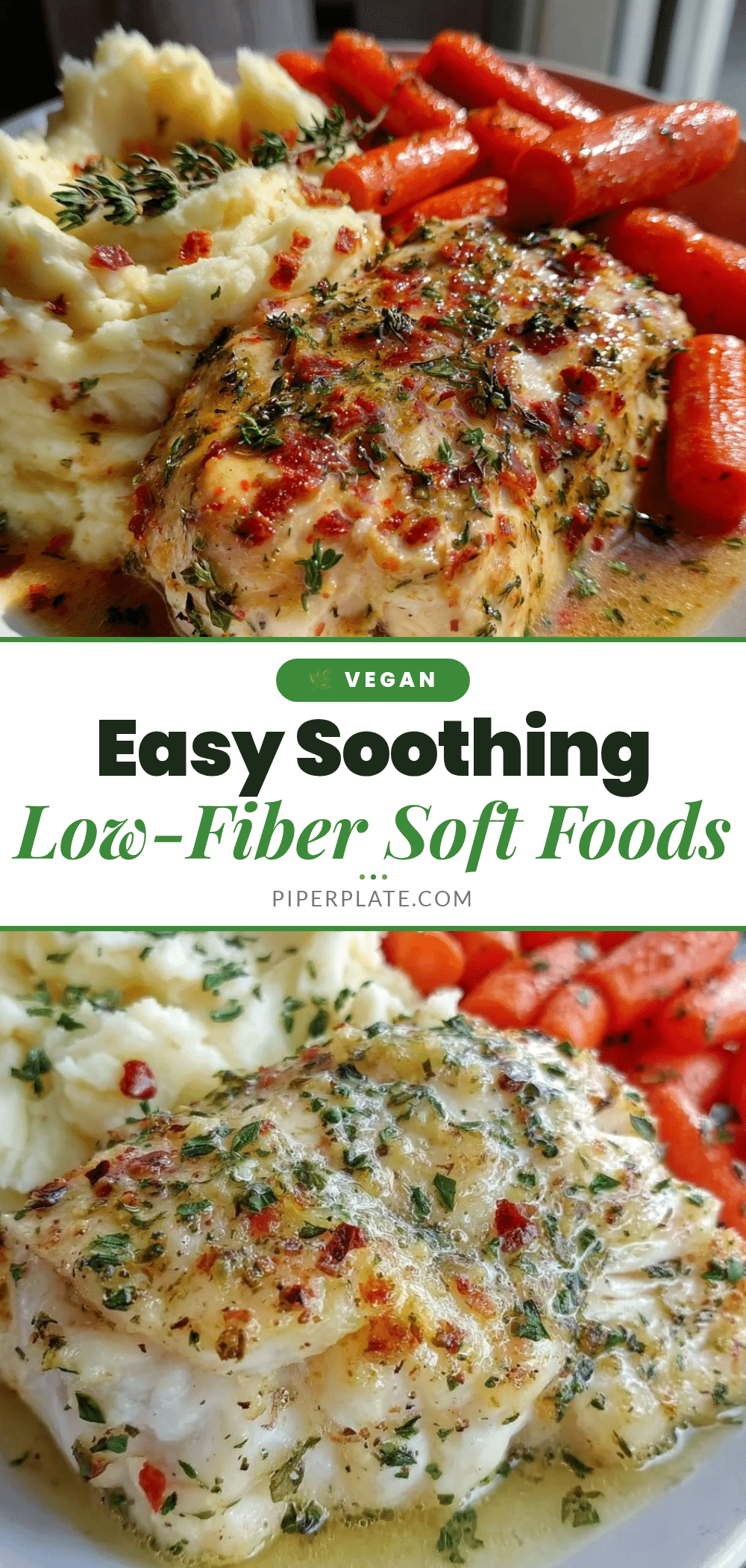 gastroparesis diet low-fiber soft foods recipe