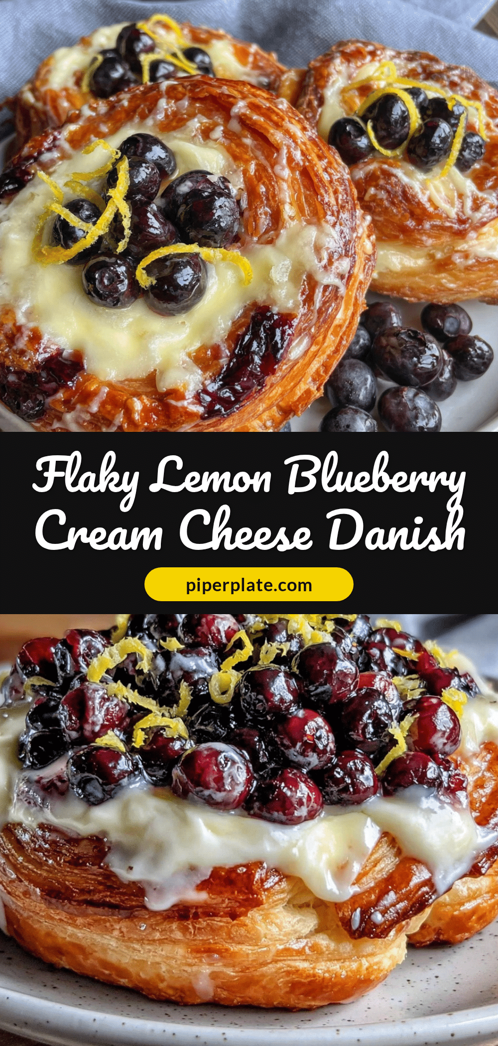lemon blueberry cream cheese danish recipe