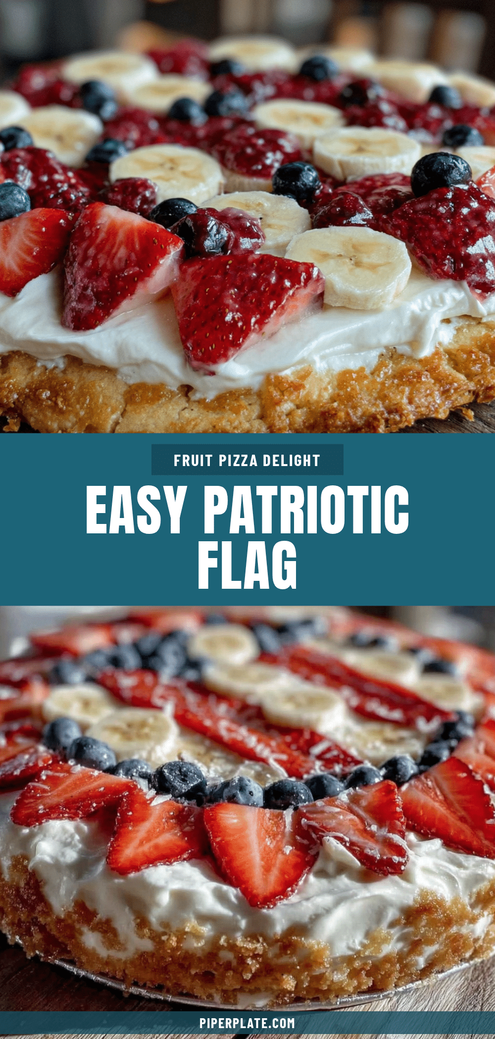patriotic flag fruit pizza recipe