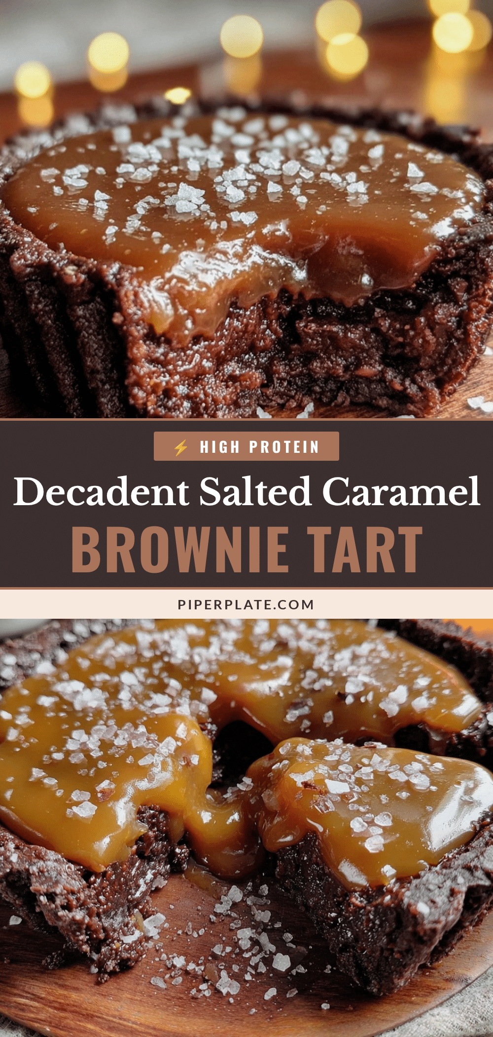 salted caramel brownie tart recipe