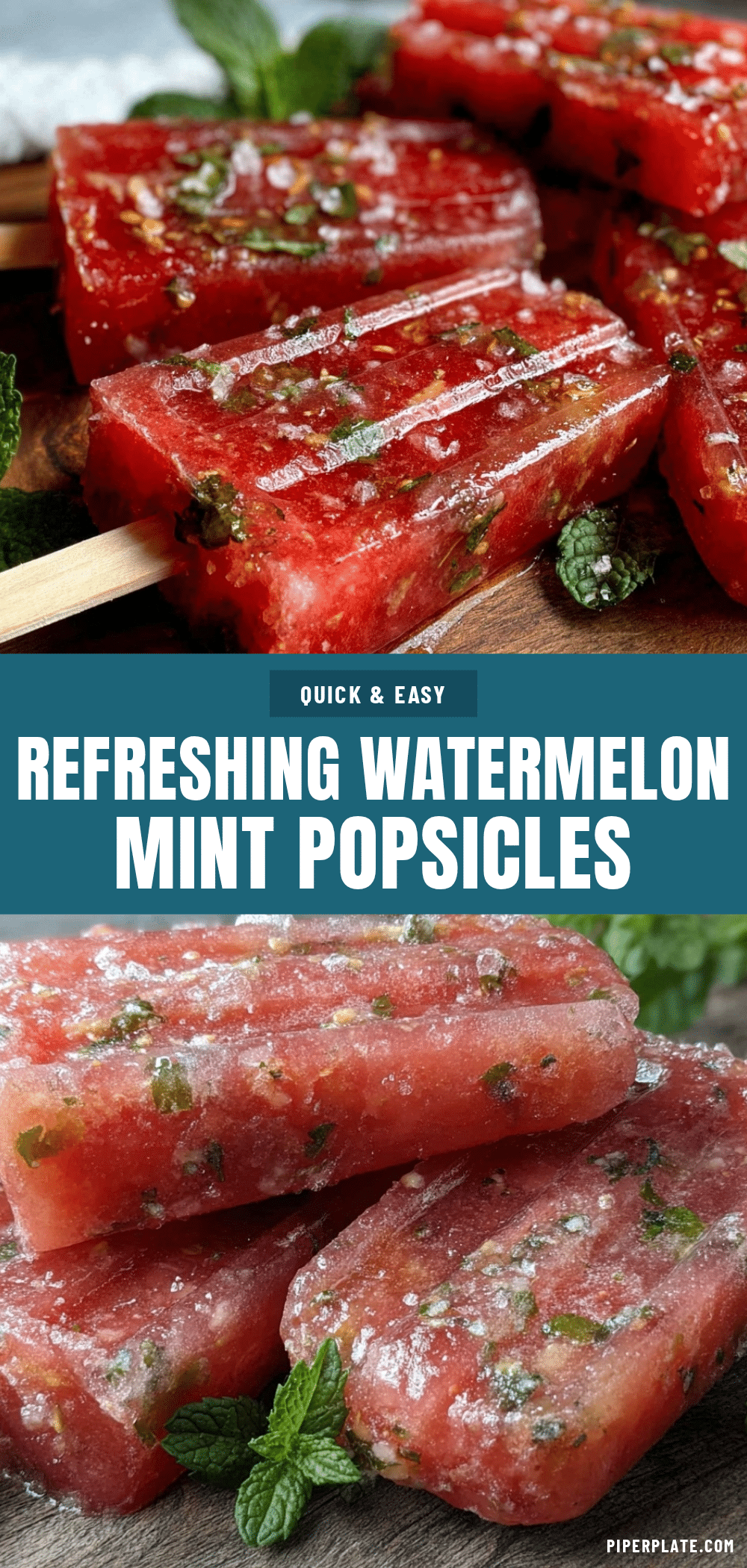 watermelon mint popsicles recipe