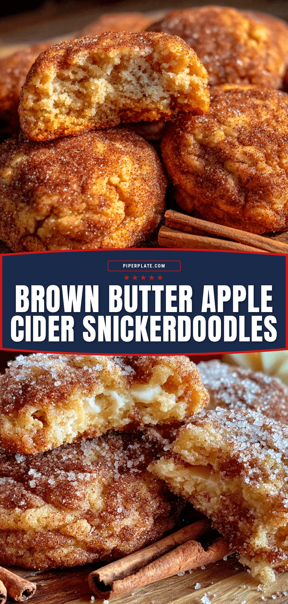 brown butter apple cider snickerdoodles recipe